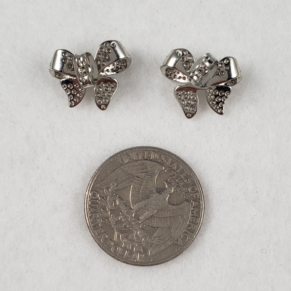 Pave Bow Studs - Picture 5 of 7